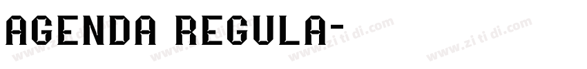 agenda regula字体转换